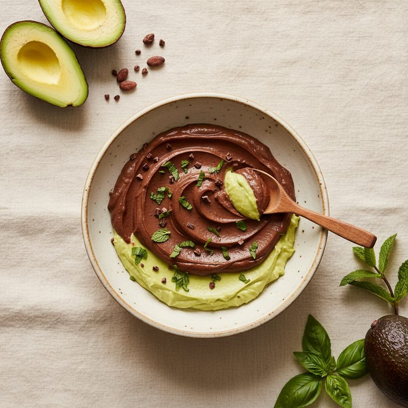 Mousse de palta y cacao