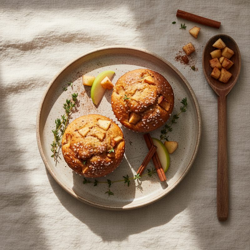 Muffins de manzana y canela